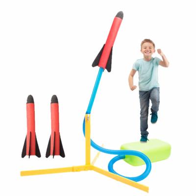 China educational & Hot Selling Model Rocket Launching Pedal Rocket Launch Toys For Child Children EVA Foam Rocket Launcher For Exercise for sale