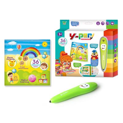 China Kids Y-pen Smart Digital Educational Talking Toy English Point Sound Reading Talking Pen Learning Machine For Kids for sale