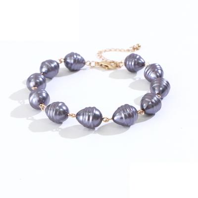 China Other New Pearl Bracelet Ladies Summer Hawaiian Purple Beach Fashion Simple Bracelet for sale