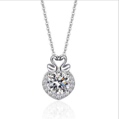 China CLASSIC Latest Design Fashion New Arrival Simple Silver Tasty Necklaces Women for sale