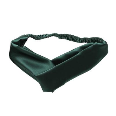 China High Quality Soft In Stock Polyester Bath Headband Silk SPA Headband for sale