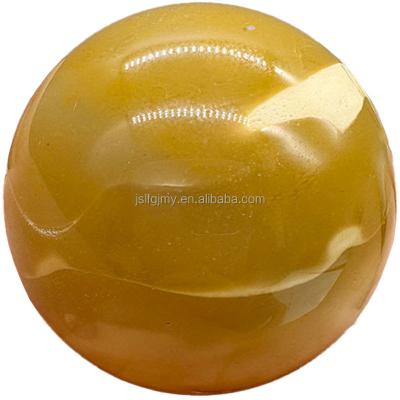 China Europe Hot Sale Energy Sphere Ornaments Yellow Mookiate Crystal Balls For Home Decor for sale