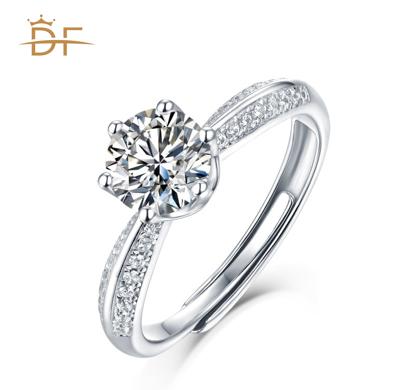 China Latest Design Simple Geometric Engagement Ring Diamond Wedding Rings For Girl for sale