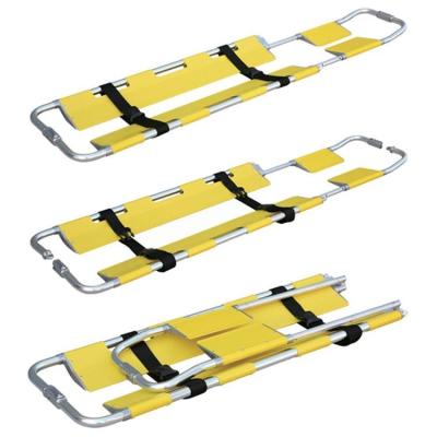 China Carbon Fiber Folding Scoop Stretcher Class I With Head Immobilizer / First Aid Folding Scoop  PE Stretcher Te koop