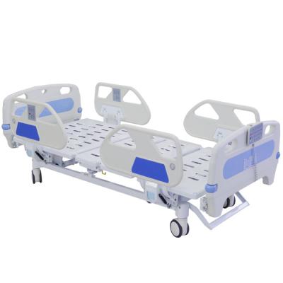 China 2150MM 250KGS Five Functions Electric Hospital Bed For Patients ICU Use for sale