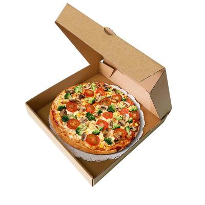 China Recycled Materials Customized Size Delivery Portable Corrugated Eco Friendly Food Grade Pizza Box Custom Wholesale for sale