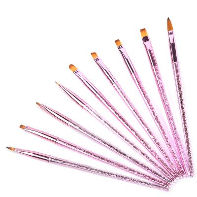 China Nail Art Brush Line Flower Painting Art Design Gel Manicure Extension UV Acrylic Nail Drawing Brush for sale