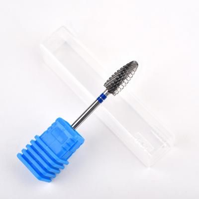 China Nail Bit for Electric Drill Bullet Shape Nail Head Nail File Carbide Nail Polishing Electric Drill Bit for sale