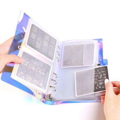 China Nail Stamp Plate Organizer For 32 Pieces Around 7*8cm Stamp Gauge Holder 13*19.5*2.4cm/5.12*7.68*0.94inch for sale