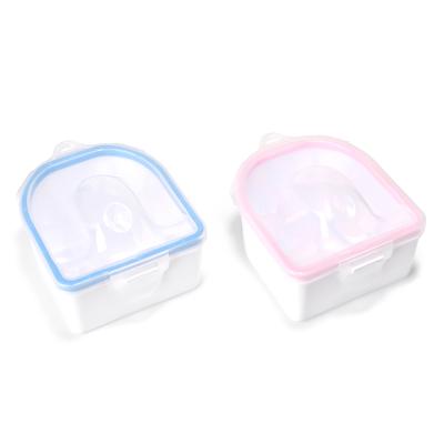 China Nail Spa Nail Art Hand Wash Remover Soak Bowl Plastic Double Layer Manicure Soak off Bowl for sale