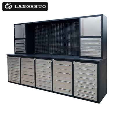 China Durable heavy duty universal workbench with 40 drawers for sale