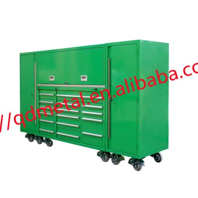 China Durable High Quality Steel Workbench with Carts Tool Box Set Garage Red Tool Cabinet and Tool Storage Cabinets for sale