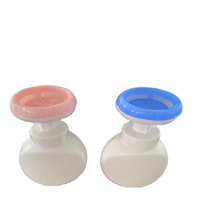 China Non Spill 40 42 43 Mm Inner Diameter Hand Presses Round Flowers Foam Pump , Non Spill Liquid Soap Pump for sale