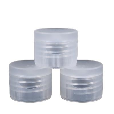 China Non Spill Frosted 20/410 24/410 Transparent PP Bottle Lids , Plastic Caps For Bottles for sale