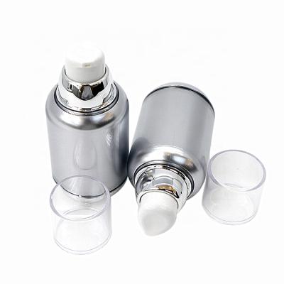 China Custom Printed Plastic Refillable Lotion Pump Bottles 50ml Airless Cosmetic Refillable Empty Bottle for sale