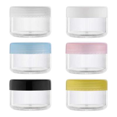 China 5g 10g Portable and Refillable Empty Clear Plastic Cosmetic Containers Makeup Sample Packing Travel Bottle for sale