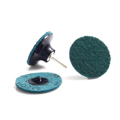 China Soft 3 Inch 75 Mm Tp Type Ts Nylon TR Flax Fine Grinding Blue Non Woven Die Grinder Disc Abrasive Quick Change Sanding Disc for sale