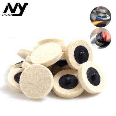 China 2019 Wool Felt Quick Change Disc Abrasive Hard Around Metal For Polish for sale