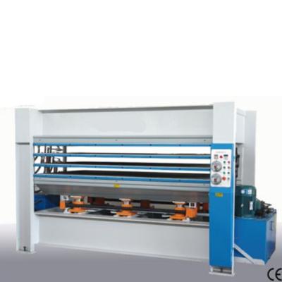 China Building Material Shops Hot Press / Steel Door Machine Door Making Machine for sale