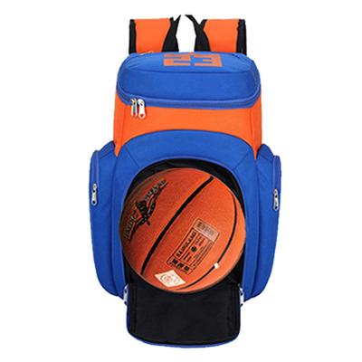 China Customized Waterproof Student Training Basketball Bags For Kids Sports Large Capacity Football Backpack Bag With Custom Print for sale