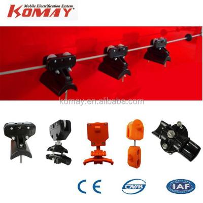 China KOMAY Overhead Cable Trolley Wire Rope Festoon Cable Trolley for sale