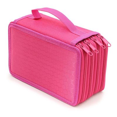 China Free Time Secret Garden Four-Layer Color Pencil Case Solid Color Filler Stationery Box for sale