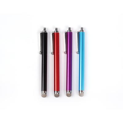 China Promotional Colorful Aluminum Touch Pen Barrel Stylus Touch Screen Ballpoint Pen With Stand for sale