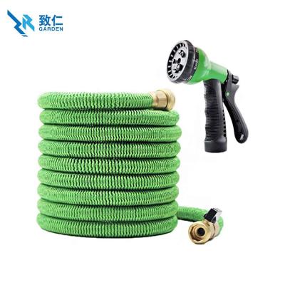 China 25ft-100ft Water Hose Adjustable Telescopic High Pressure Hose Car Wash Hose Heavy Duty Garden for sale