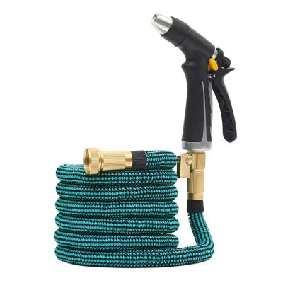 China Flexible Hose Double Layer Adjustable Latex Cleaning Expandable Garden Hose for sale