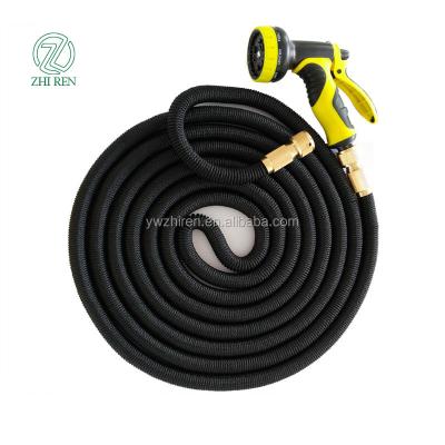 China Wholesale Adjustable Outdoor Garden Hose Black Rubber Watering Hose For Car Wash for sale