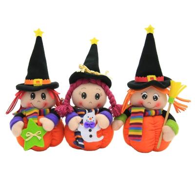 China Hot Selling Cute Plush New Design Halloween Witch Plush Toys Decorations for sale