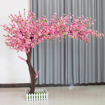 China Beautiful Colorful ECO friendly materials Artificial Cherry Flowers Tree Simulation Peach Wishing Trees for garden for sale