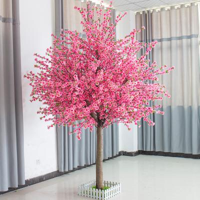 China Beautiful Colorful new product Home decoration cheap real touch pink Artificial Cherry Flowers Tree for garden for sale