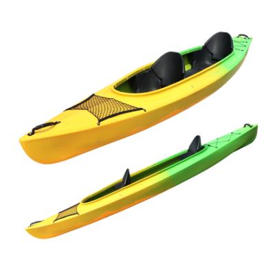 China 2021 Double 2 Person LLDPE River Sailing Sport Sea Canoe Recreational Ocean Fishing Kayak For Sale for sale