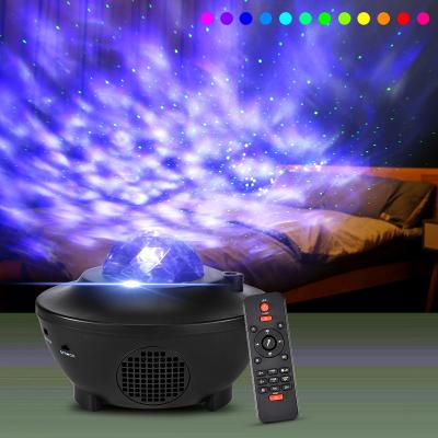 China Modern LED Galaxy Starry Night Lamp Projector Baby Night Star Sky Projection Light with Remote Control Music Speaker for sale