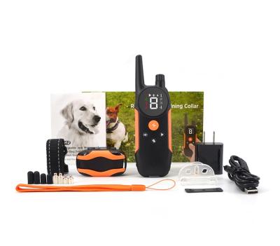 China Amazon Success Sustainable Dog In 2021 Bark Training Collars Dog Shock Electric Collar With Remote for sale