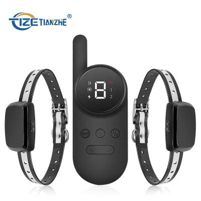 China Viable Waterproof Electronic Shock Amazon Dog Training Rechargeable Remote Collar for sale