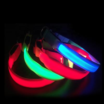 China Viable Wholesale Dog Collar Parts, Nylon Pet Training Collar, Glow In The Dark Dog Design Germany Dog Collar for sale