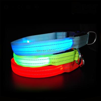 China Hot Selling USB Rechargeable Led Dog Collar Waterproof Light Nighttime Instant Safety Rechargeable Led Dog Collar for sale