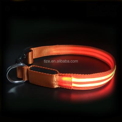 China Best Products 2021 Viable Hot Selling Dog Collar Dog Collar Wholesale LED USB Rechargeable Material for sale