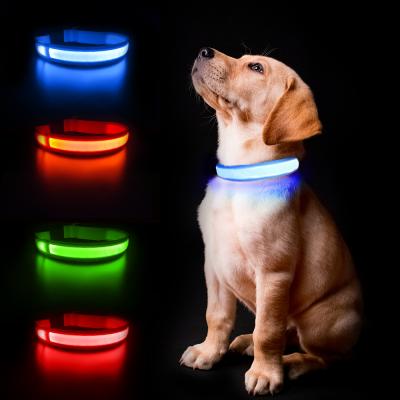 China 2021 Viable Wholesale Customized China Dog Collar Customized Pet Cat And Dog Led Accessories Led Collar for sale