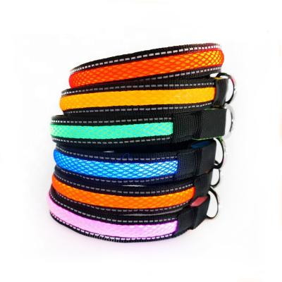 China Custom Waterproof Adjustable DETACHED Battery Adjustable Waterproof Reflective Pet Collar Best Price Flashing Dog Collar for sale