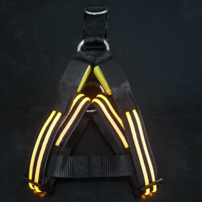 China New Viable Light Up Reflective Dog Harness TZ-PET5005 Dog Safety Vest for sale