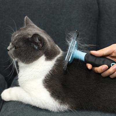 China Viable Hot Amazon Seller Flea Brush Pet Removal Hair Comb For Dog And Cats Pet Cleaning Tools for sale