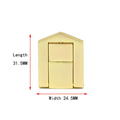 China For Cigar Box Wood Box Latch Lock 24x31mm Mini Boxes Metal Clasp Latch Wooden Packaging Lock for sale