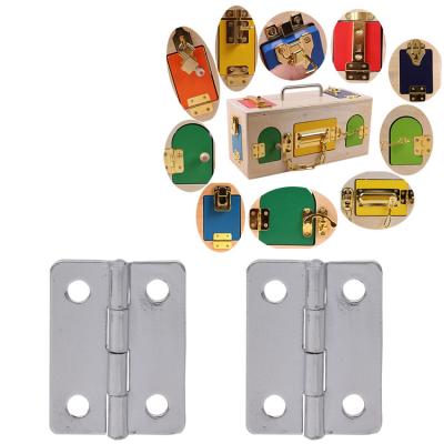 China Mini Small Metal Null Accessories Wooden Box Jewelry Case Heavy Metal Hinges for sale