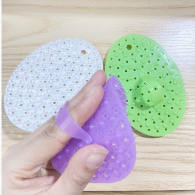 China Sustainable Multifunctional vegetable and fruit cleaning brush Kitchen cleaning Finger cover brush carrots and potatoes for sale