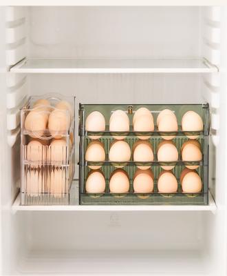 China Freshness Preservation Egg Storage Box Automatic Flipping Duck Egg Sorting Storage Tool Refrigerator Storage Box Egg Holder for sale