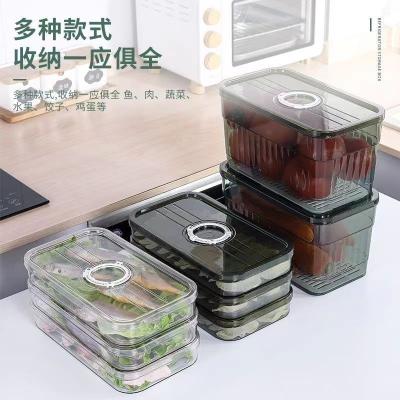 China Freshness Preservation Refrigerator Dumplings Storage Box Food Grade Kitchen Food Sorting Special Large Capacity for sale