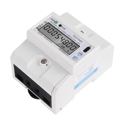 China Household Electricity Meter Single Phase Modbus RS485R230V Energy Meter Tapering Electricity Meter DDS548R for sale